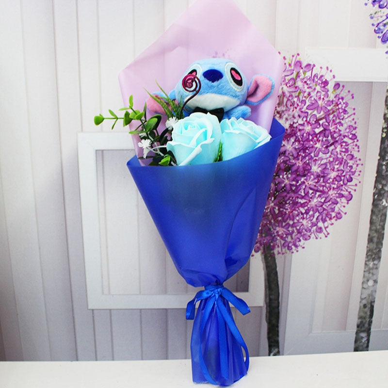 Stitch Plush Heart Bouquet